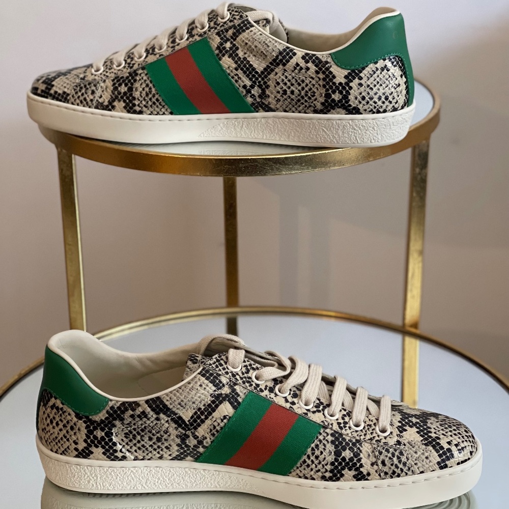 Mens Gucci Python Calf Print
